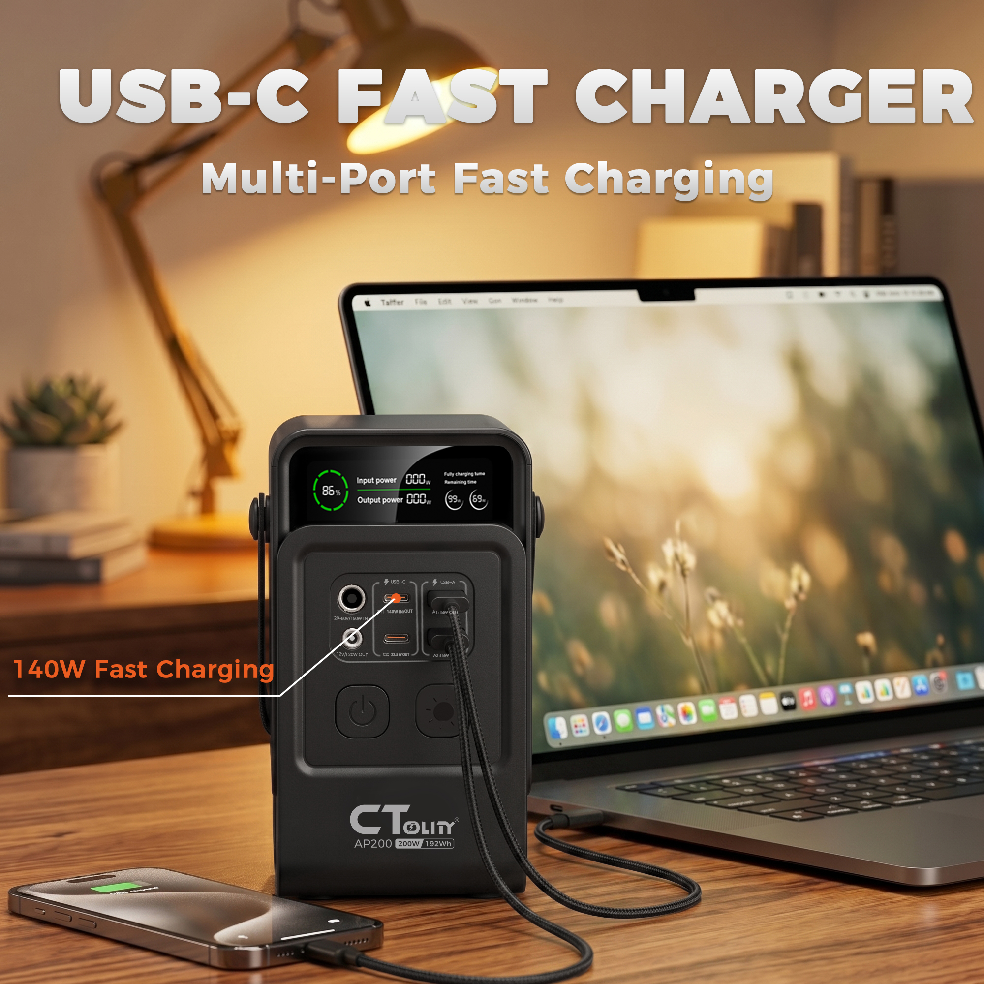 CTOLITY AP200 AP400 200W/500W  - Solar Emergency Charger recensie en prijs