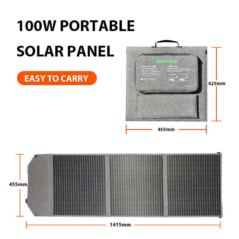 100W Foldable Solar Panel SP10 - Solar Emergency Charger recensie en prijs