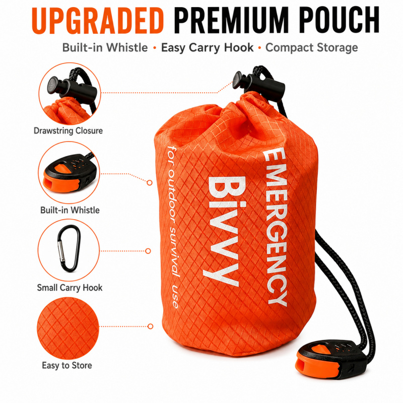 2 Pack Emergency Sleeping Bag, - Bivy Bag Emergency recensie en prijs