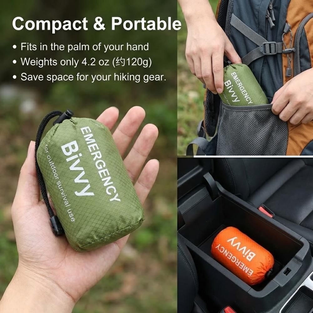 3Pcs Emergency Sleeping Bag Ki - Bivy Bag Emergency recensie en prijs